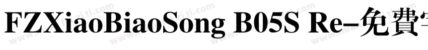 FZXiaoBiaoSong B05S Re字体转换